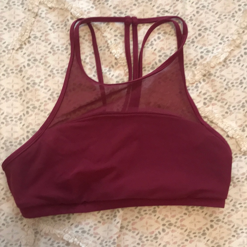 Lululemon Sports Bra in Merlot